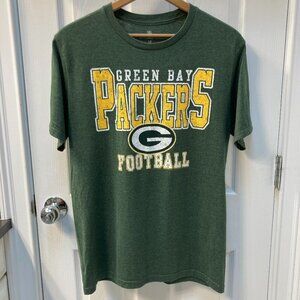 Green Bay Packers NFL Team Apparel Football T-Shirt Size Large